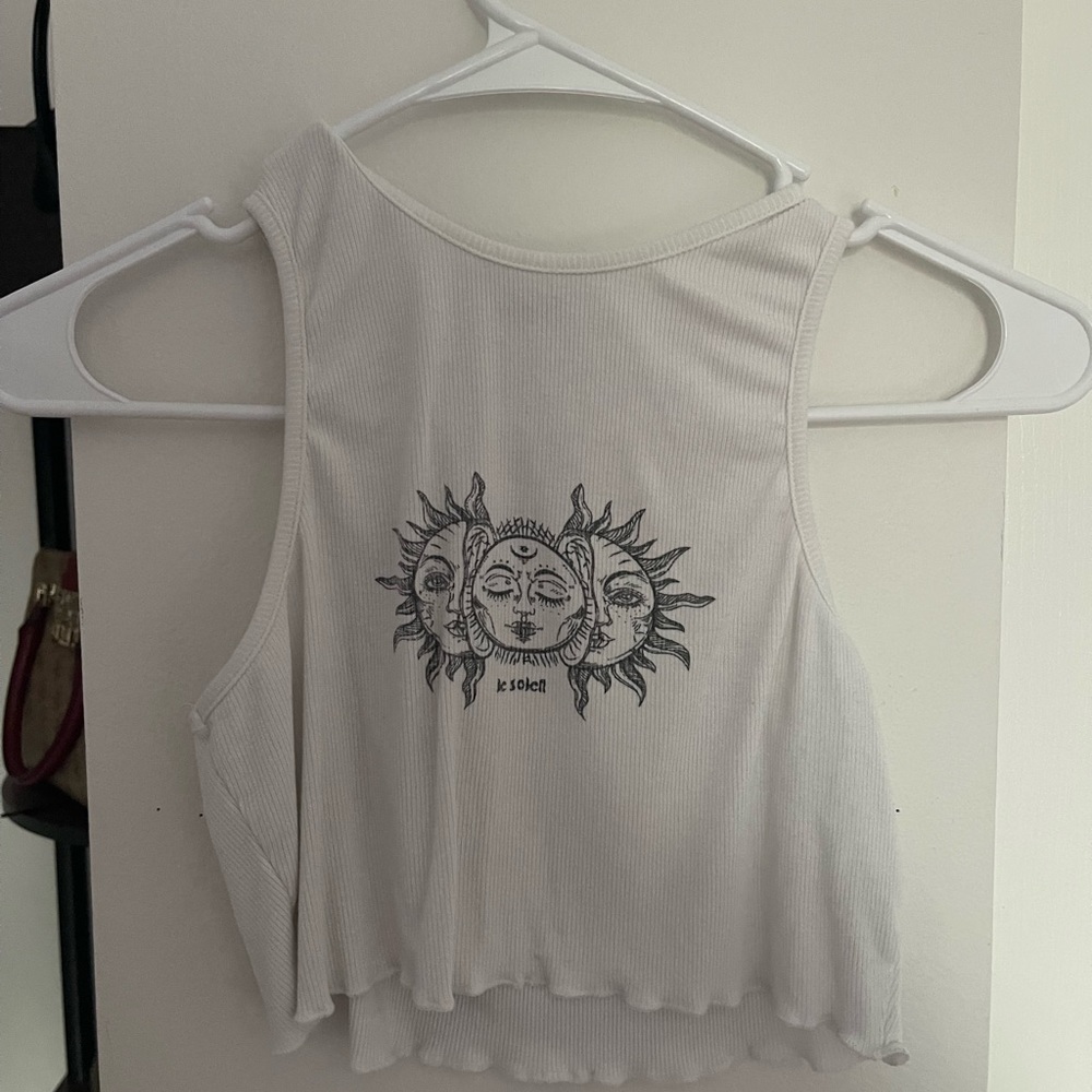 SHEIN white crop top